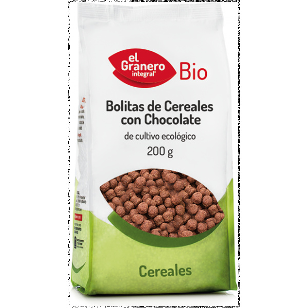 Bolitas cereales chocolate Bio 200g El Granero