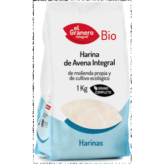 Harina Avena integral Bio 1kg El Granero
