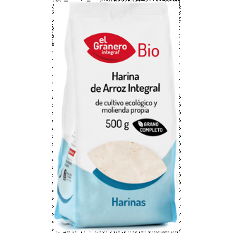 Harina arroz integral bio 500g El Granero