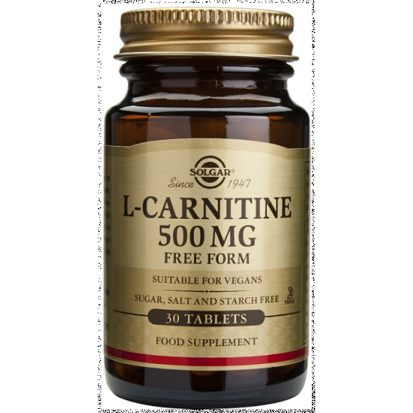 L-Carnitina 500mg 30 comprimidos Solgar