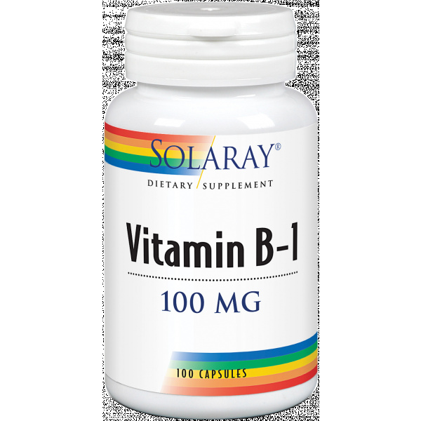 Vitamina B1 100mg 30 caps Solaray